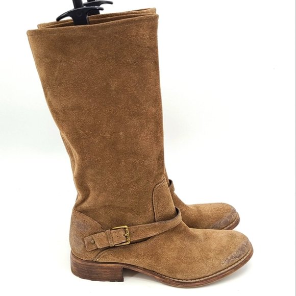 Guess by Marciano Suede Leather Riding Boots - Picture 3 of 11